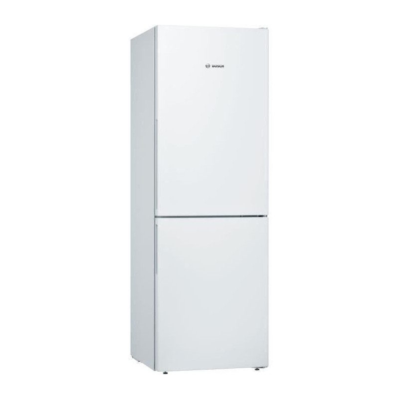 BOSCH KGV33VWEAS - Réfrigérateur congélateur bas - 286L (192+94) - Froid brassé low frost - L 60cm x H 176cm - Blanc