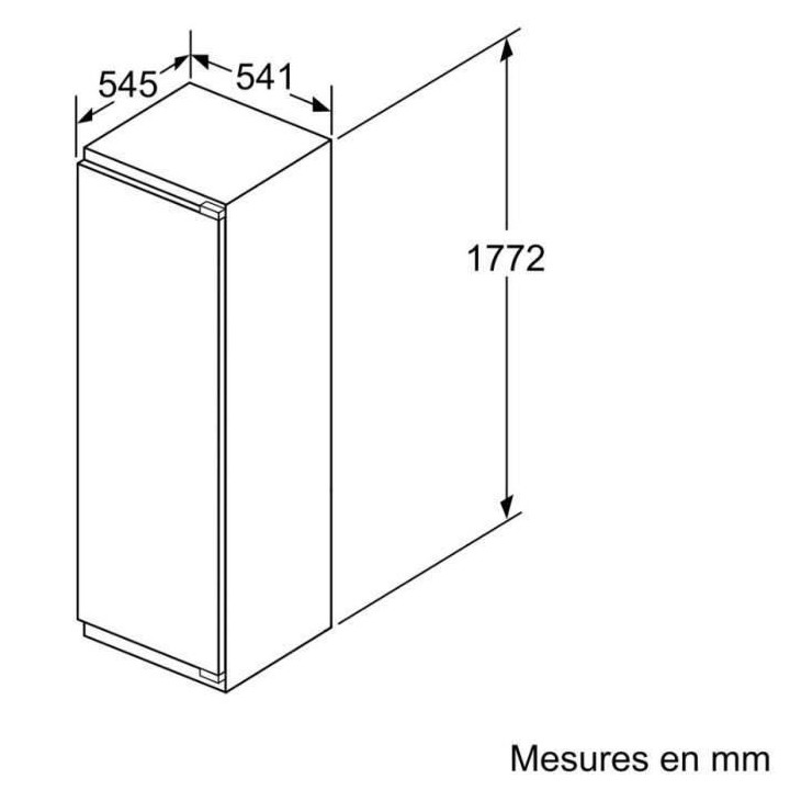 BOSCH KIR81VSF0 Réfrigérateur 1 porte intégrable - SER4 - 177x56cm