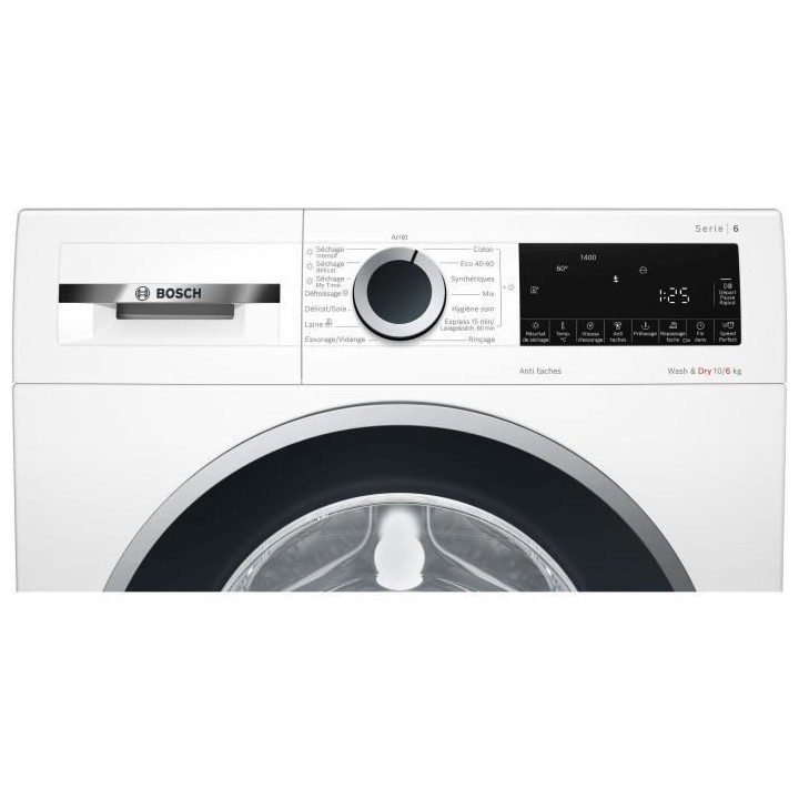 Lave-linge séchant BOSCH WNG25400FF SER6 - 10 / 6 kg - 1400 trs/min -