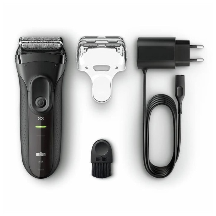 Braun Series 3 ProSkin 3020s Rasoir Électrique Homme Barbe, Noir - Ra