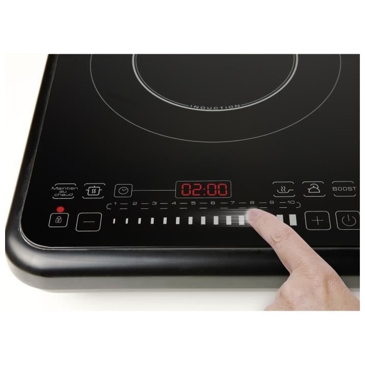BRANDT TI2FSOFT Table de cuisson posable 2 foyers a induction Noir