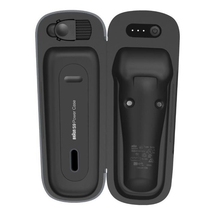 BRAUN PowerCase Étui de recharge de voyage pour rasoir - Argenté - C