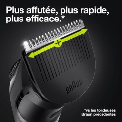 Braun 3 BT3340 Tondeuse a Barbe Pour Homme, Tondeuse Pour Visage, Cheveux