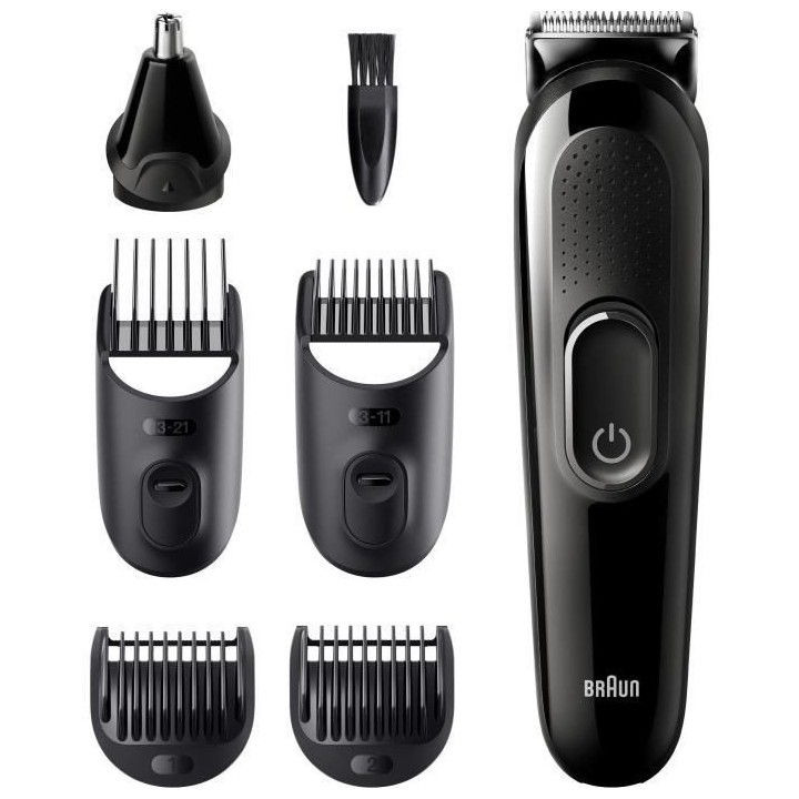 Braun 3 MGK3322 Tondeuse a Barbe 6-En-1 Pour Homme, Tondeuse Pour Visa