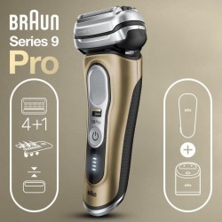 Rasoir Series 9 Pro 9469cc, Wet & Dry, Centre SmartCare 5-en-1 et étui de voyage en cuir, doré