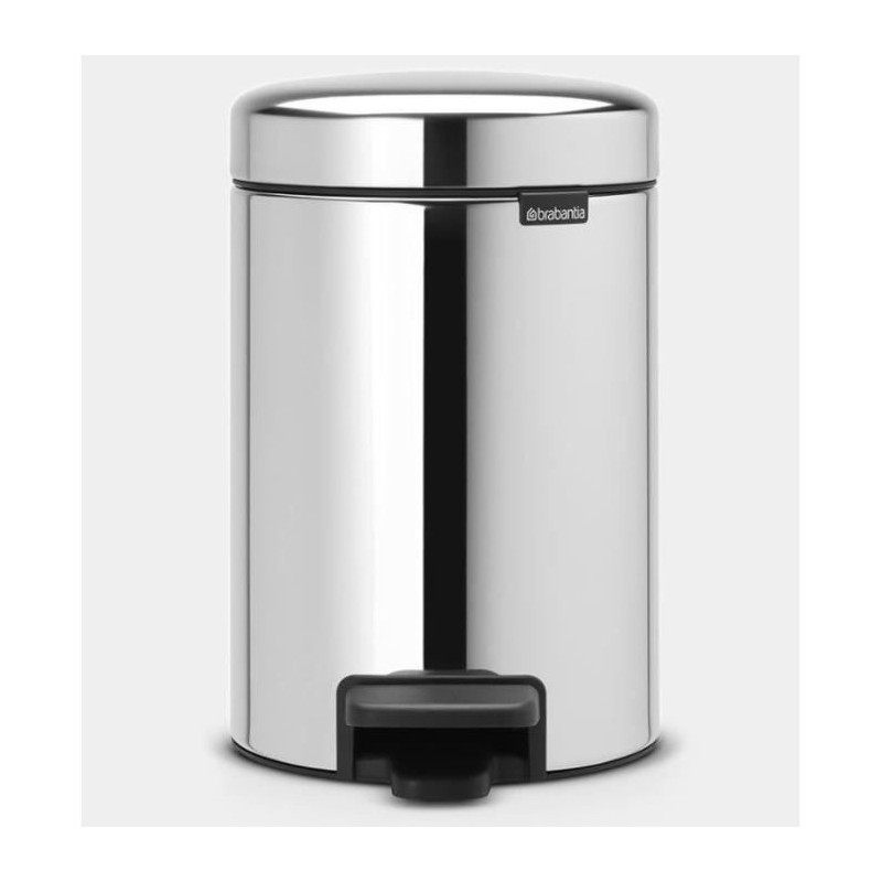 BRABANTIA Poubelle a pédale NewIcon - 3L - Acier brillant