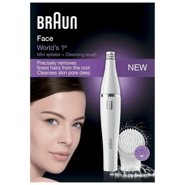 Braun FaceSpa 810 Épilateur Électrique Femme Visage et Épilation,