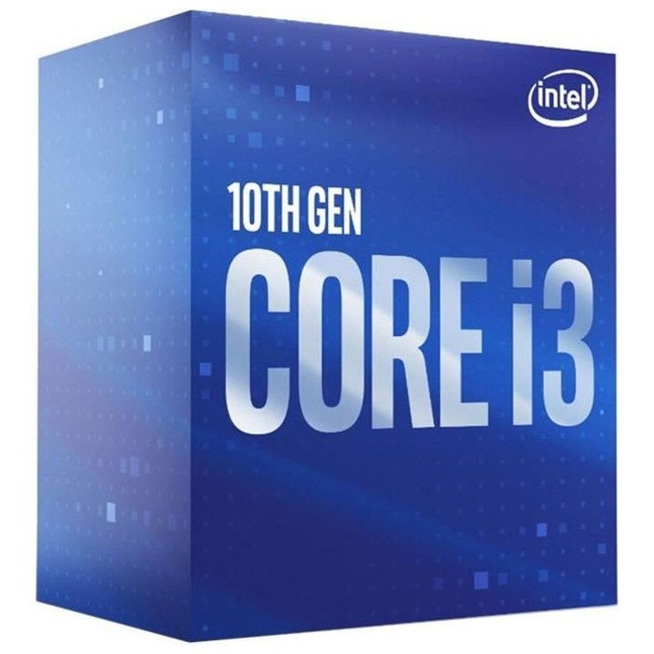 Processeur Intel Core i3-10100F - 4 coeurs - 4,3 GHz - TDP 65W (BX8070