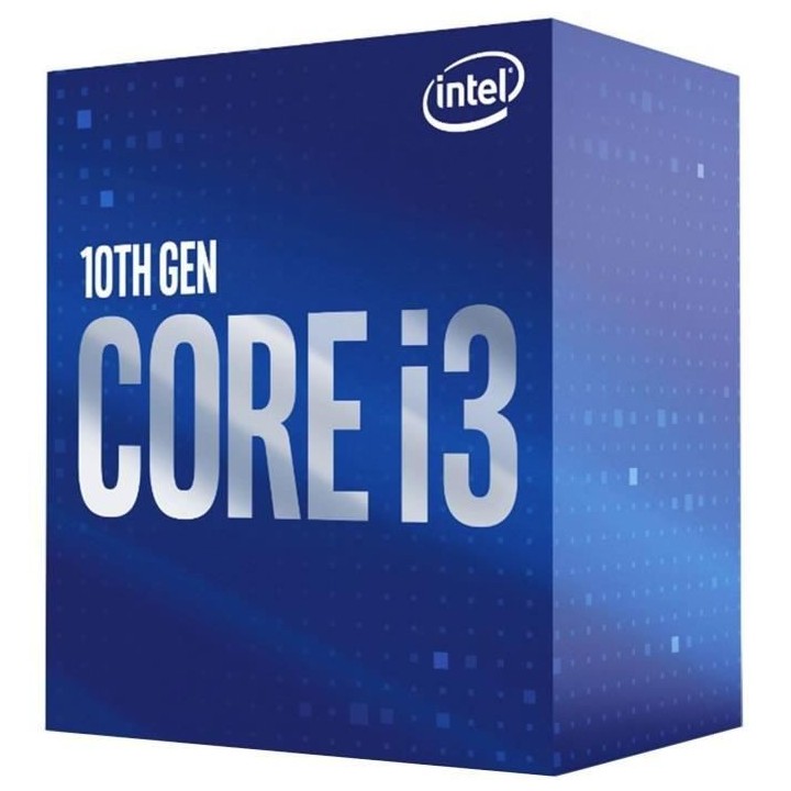 Processeur Intel Core i3-10100F - 4 coeurs - 4,3 GHz - TDP 65W (BX8070