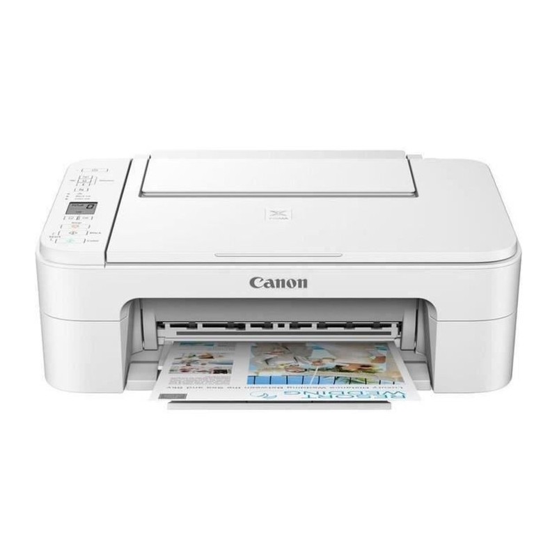 Imprimante multifonctions 3 en 1 - CANON PIXMA TS3351 - Jet d'encre - WIFI - Blanche