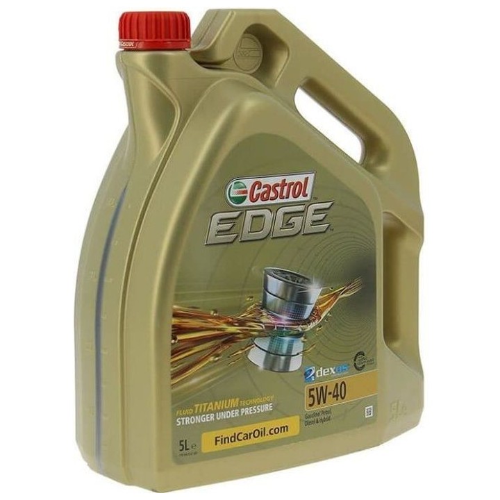 CASTROL Huile-Additif Edge - Synthetique / 5W40 / 5L