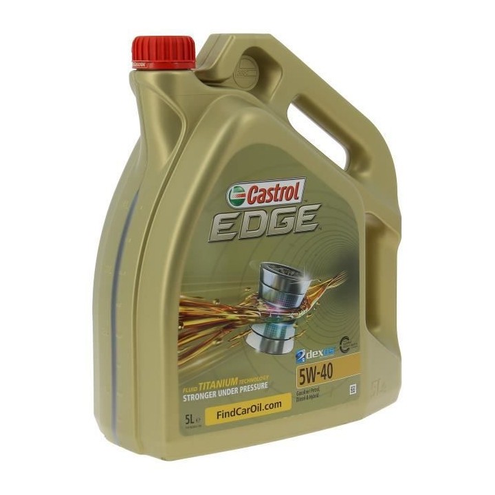CASTROL Huile-Additif Edge - Synthetique / 5W40 / 5L