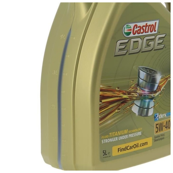 CASTROL Huile-Additif Edge - Synthetique / 5W40 / 5L