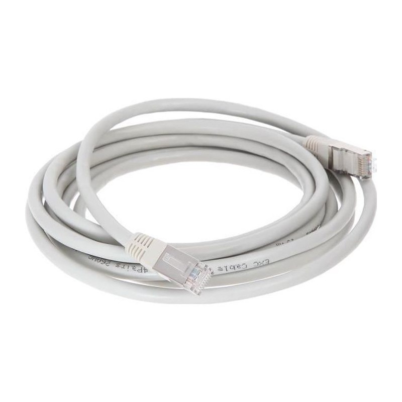 Câble RJ45 CONTINENTAL EDISON cat.6 blindé FTP 3 m