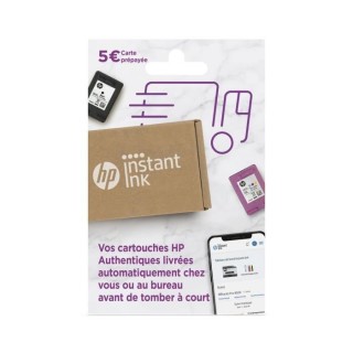 HP Carte prépayée Instant Ink - Forfait d'impression cartouches et t