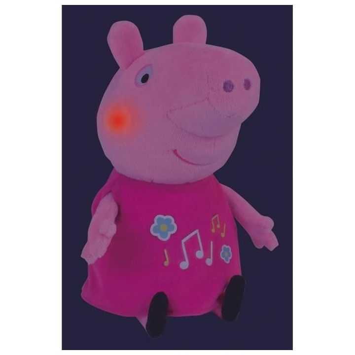 Jemini PEPPA PIG Peluche 25cm musicale & lumineuse