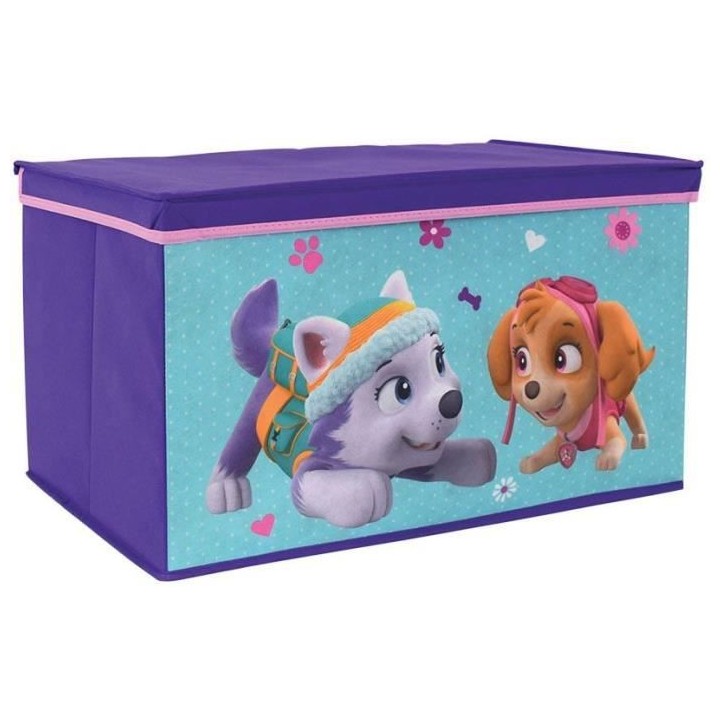 Fun House Pat Patrouille fille coffre a jouets pliable pour enfant