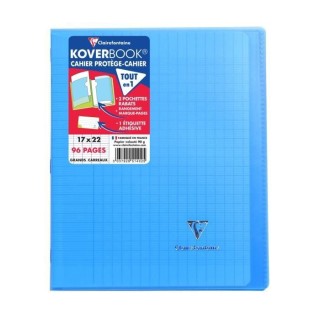 CLAIREFONTAINE - Cahier piqûre KOVERBOOK - 17 x 22 - 96 pages Seyes -
