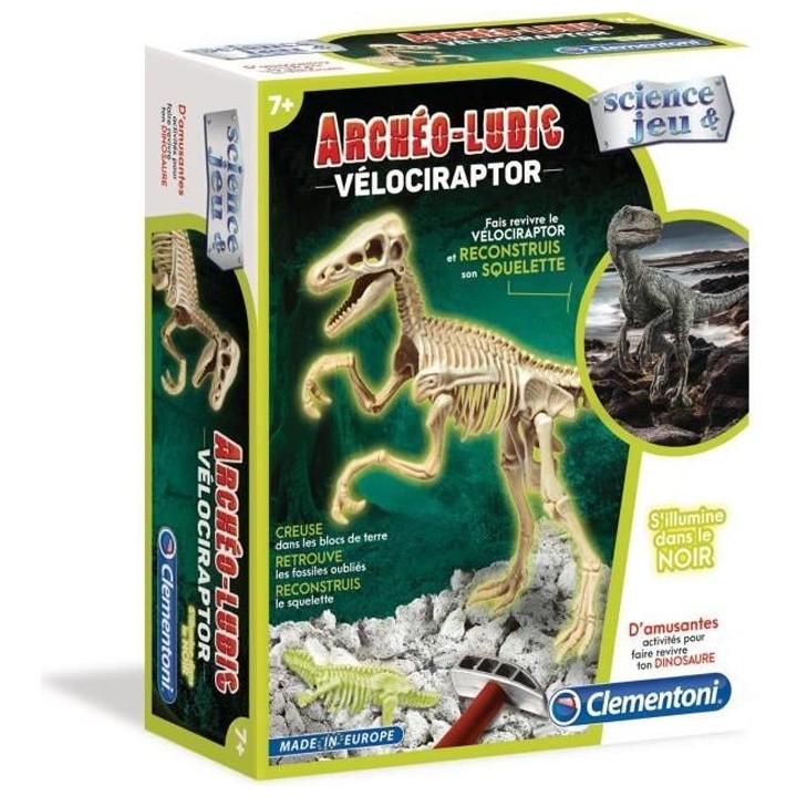 Clementoni - Science & Jeu - Archéo Ludic - Vélociraptor