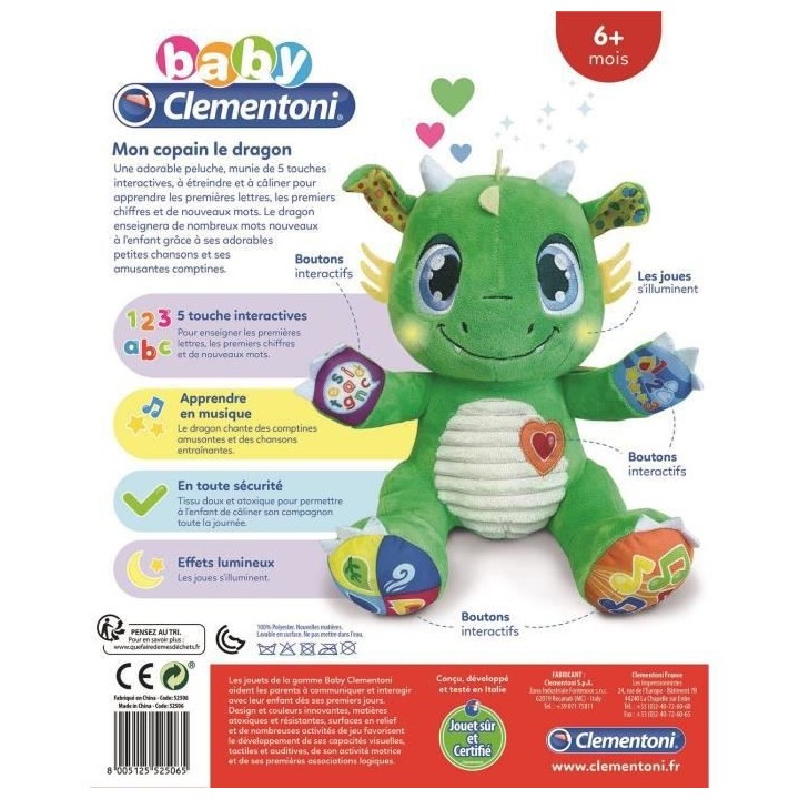 Baby Clementoni - Mon copain le Dragon