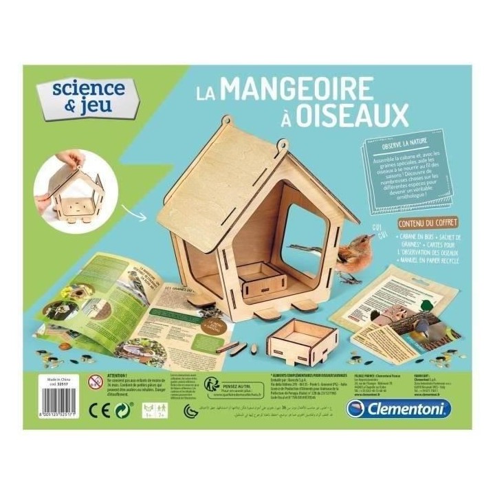 CLEMENTONI - 52517 - Mangeoire pour oiseaux