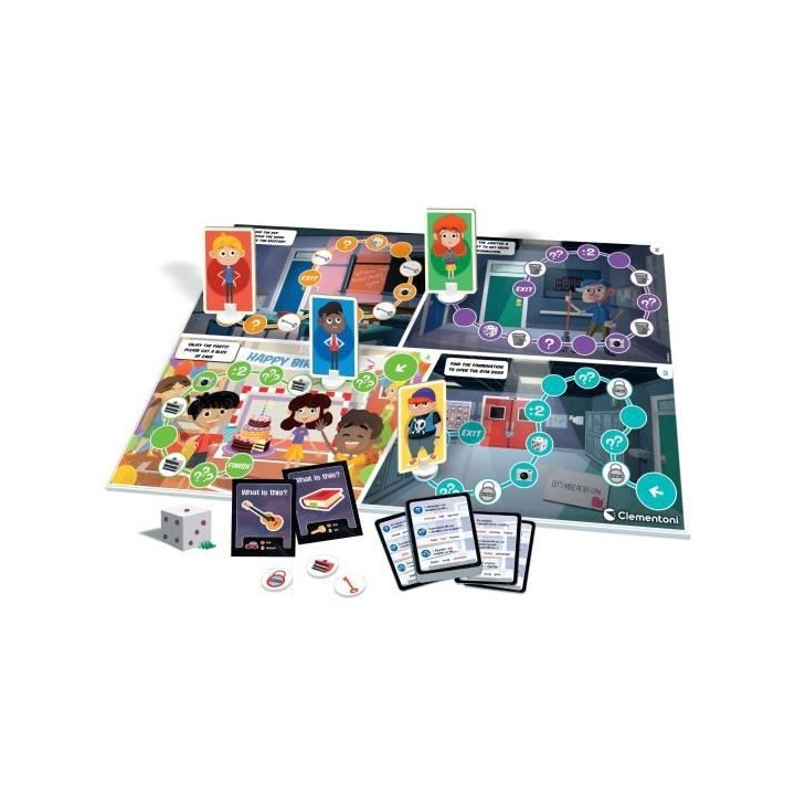 CLEMENTONI - PRESCHOOL GAMES - Mystery English -52609. Dimensions : 37
