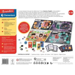 CLEMENTONI - PRESCHOOL GAMES - Mystery English -52609. Dimensions : 37 x 28,1 x 5,5 CM