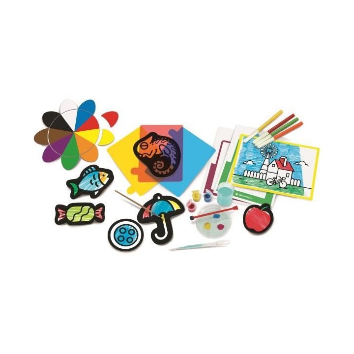 CLEMENTONI - PRESCHOOL GAMES - Les couleurs -52610. Dimensions : 34 x