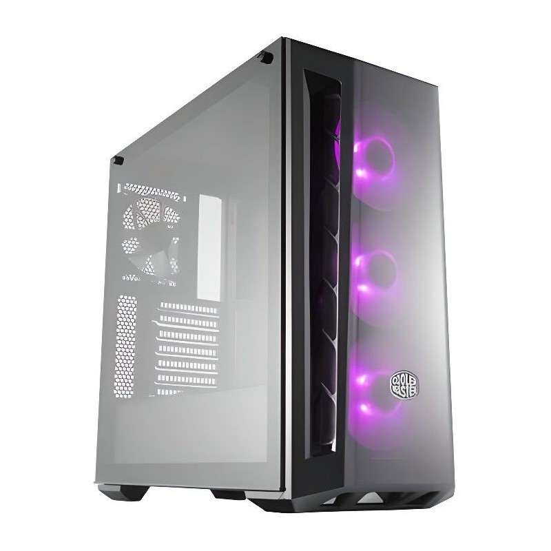 COOLER MASTER LTD BOITIER PC MasterBox MB520 - Moyen Tour- Façade Dark - RGB - Noir - Verre trempé - Format ATX (MCB-B520-KGNN