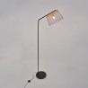 COREP Lampadaire en métal Indah - H 171 cm - E27 - 60 W - Noir mat