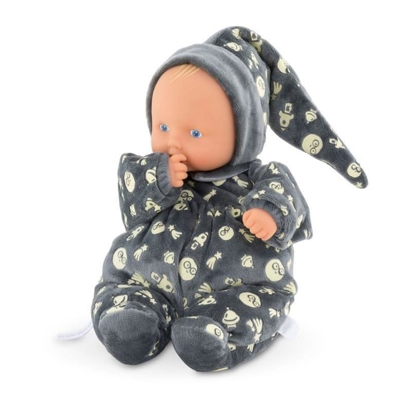 COROLLE - Mon Doudou Corolle - Babipouce Brille dans la Nuit - 28 cm - Des la naissance