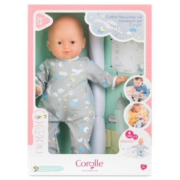 COROLLE - Mon Grand Poupon - Coffret Nouveau Né - 36cm - des 2 ans
