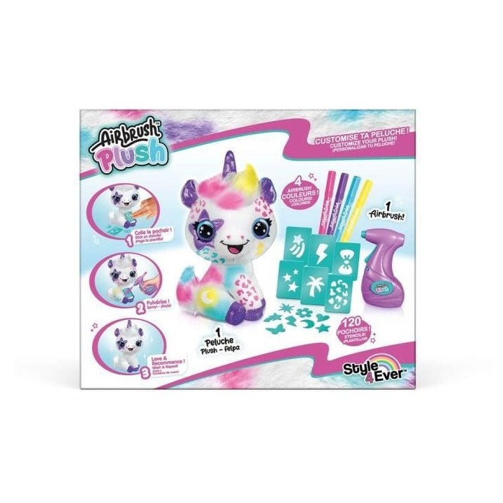 CANAL TOYS - Style 4 ever - Ma licorne en peluche a personnaliser - Pe