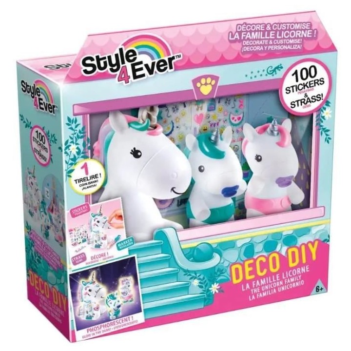 Canal Toys - La Famille Licorne - Figurines Maman licorne et de ses de