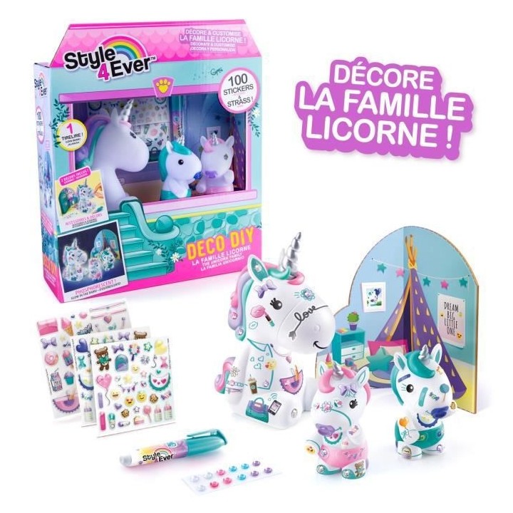 Canal Toys - La Famille Licorne - Figurines Maman licorne et de ses de