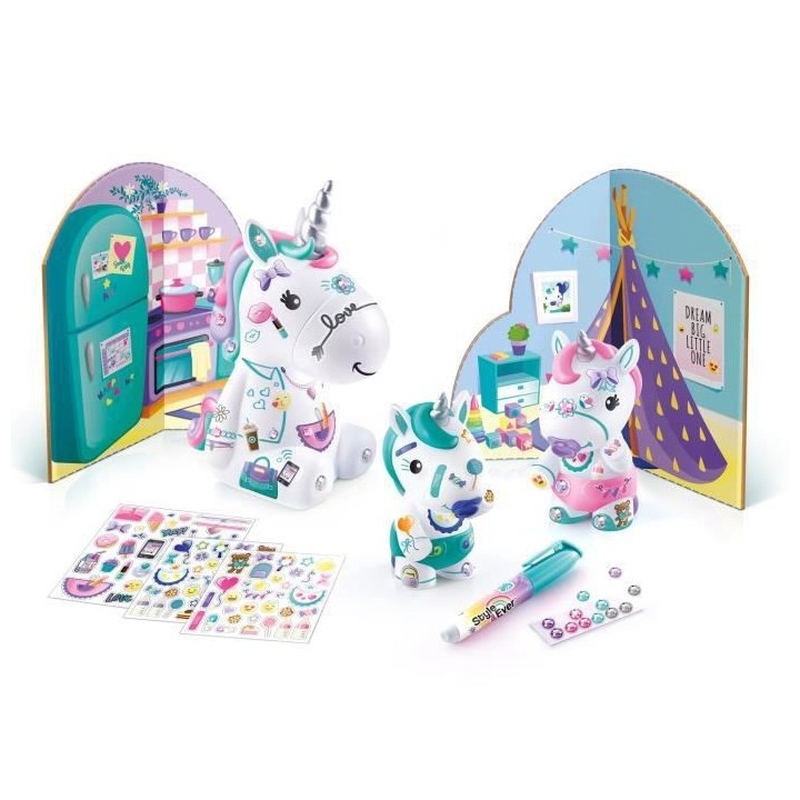 Canal Toys - La Famille Licorne - Figurines Maman licorne et de ses de
