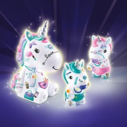 Canal Toys - La Famille Licorne - Figurines Maman licorne et de ses deux bébés a décorer - Style 4 Ever- des 6 ans - OFG252