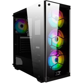 XIGMATEK BOITIER PC Venom X - Moyen Tour - Noir - Verre trempé - Form