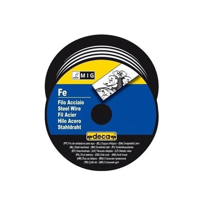 DECA Bobine fil acier pour soudure MIG/MAG Ø fil 0,8 mm 0,7 kg