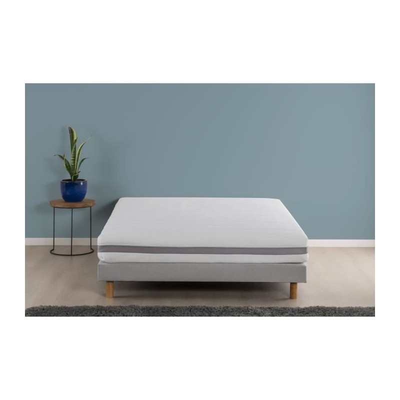 Matelas 140x190 cm DEKO DREAM Hygioconfort - Ressorts - Ferme - 5 Zones - Déhoussable - 2 personnes