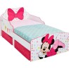 Minnie Mouse - Lit 70x140cm pour enfants avec espace de rangement sous le lit