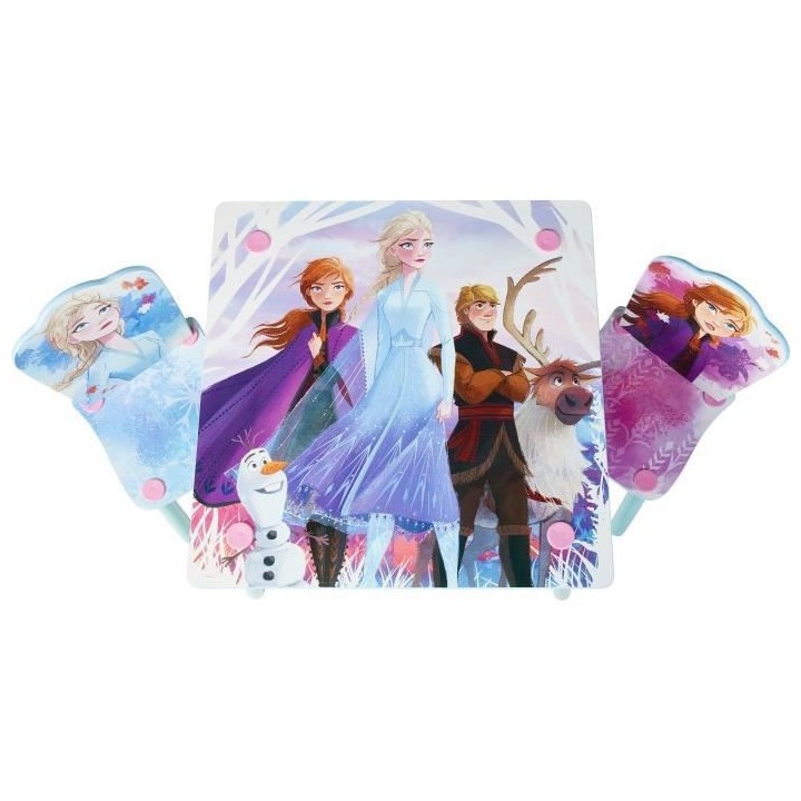 Disney La Reine des Neiges 2 - Ensemble d'une table et 2 chaises pour