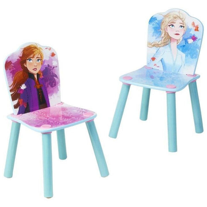 Disney La Reine des Neiges 2 - Ensemble d'une table et 2 chaises pour