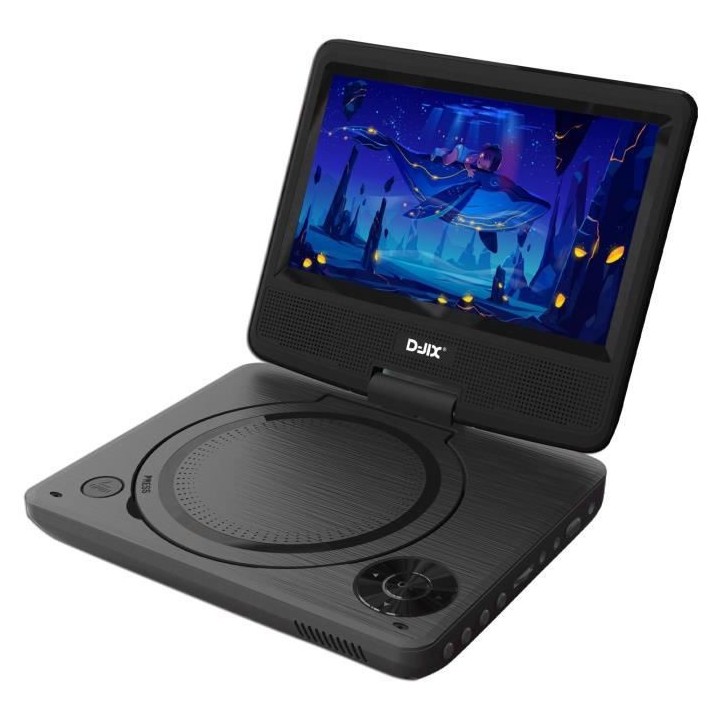 D-JIX PVS 706-20 Lecteur DVD Portable 7 rotatif
