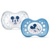 Dodie Sucette Anatomique Nuit +18m Mickey Lot de 2