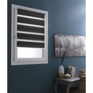 MADECOSTORE Store Enrouleur Jour Nuit Sans Perçage Chaînette Coordon