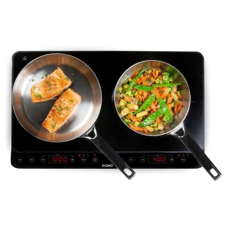 Plaque a induction - DOMO - 2 feux - 56 x 34 x 7 cm - DO338IP