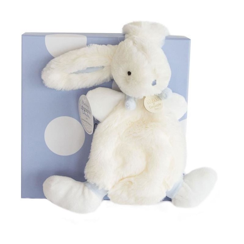 DOUDOU ET COMPAGNIE Lapin Bonbon - Doudou Bleu