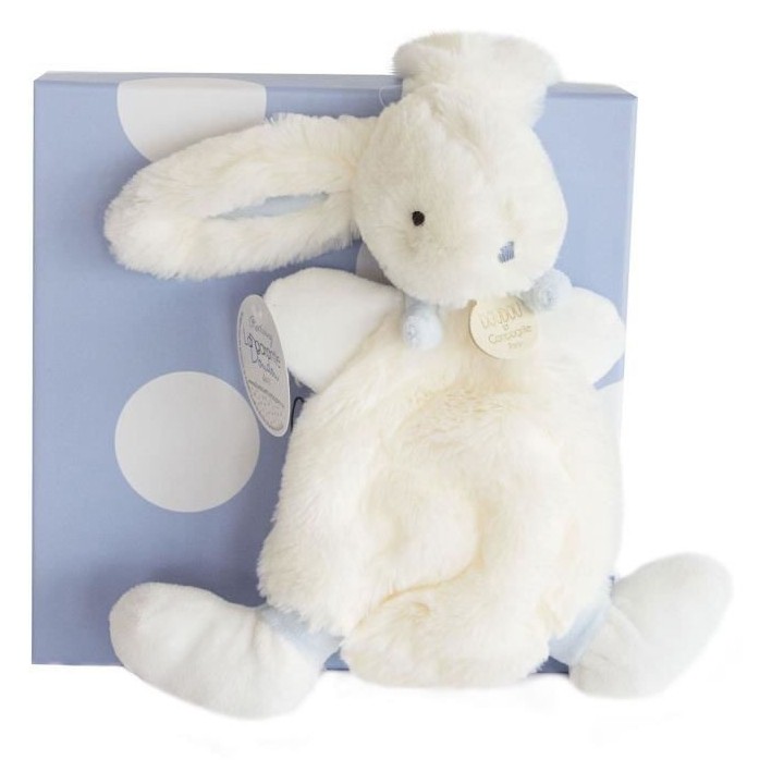 DOUDOU ET COMPAGNIE Lapin Bonbon - Doudou Bleu