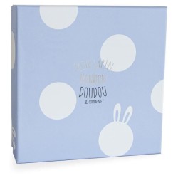 DOUDOU ET COMPAGNIE Lapin Bonbon - Doudou Bleu